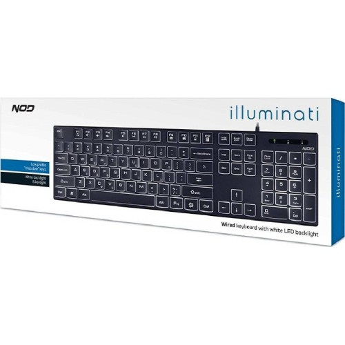KEYBOARD WIRED  ILLUMINATI ΦΩΤΙΖΟΜΕΝΟ ΕΛΛΗΝΙΚΟ